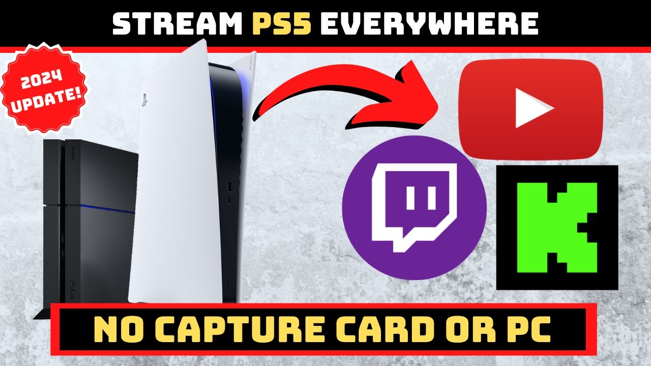 Транслируйте PS5 на Kick, YouTube и Twitch одновременно (БЕЗ КАРТЫ ЗАХВАТА ИЗОБРАЖЕНИЯ ИЛИ ПК)