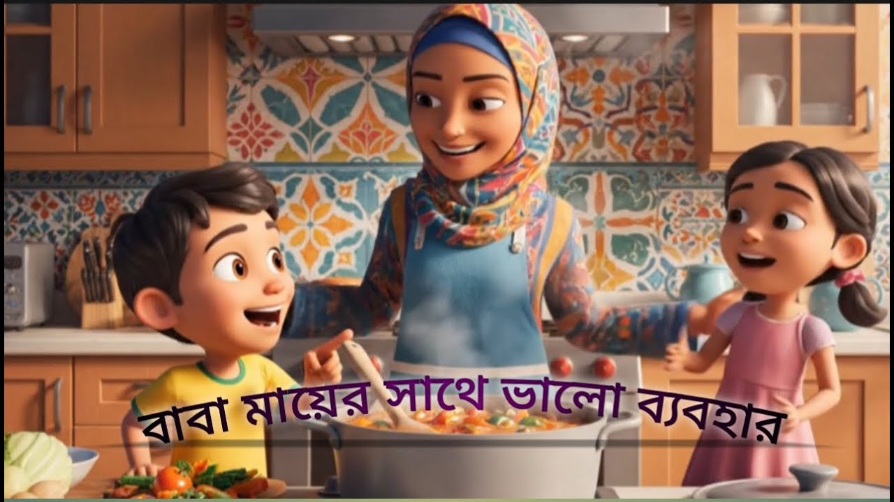 ফারহানের সুন্দর ব্যবহার | বাবা-মায়ের সাথে ভালো আচরণ | শিশুদের ইসলামিক কার্টুন গল্প