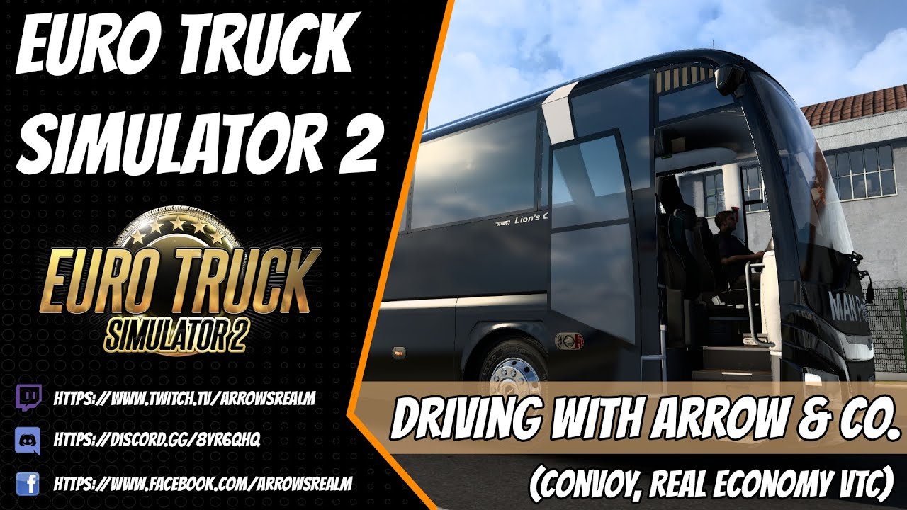 [#ETS2] 🔴 Convoy | Bus Driving with Arrow & Co. | 16