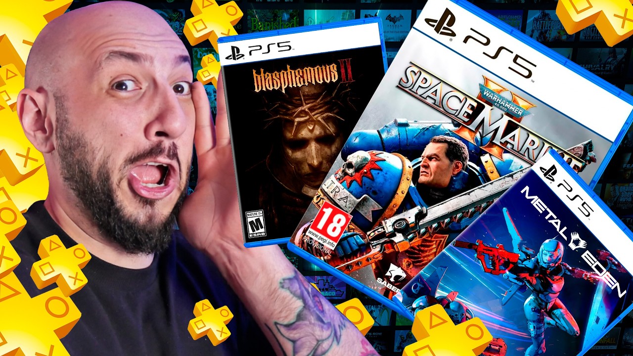 Los juegos de PS Plus Extra de marzo están brutales 🔥 Space Marine 2, Metal Eden y Blasphemous 2