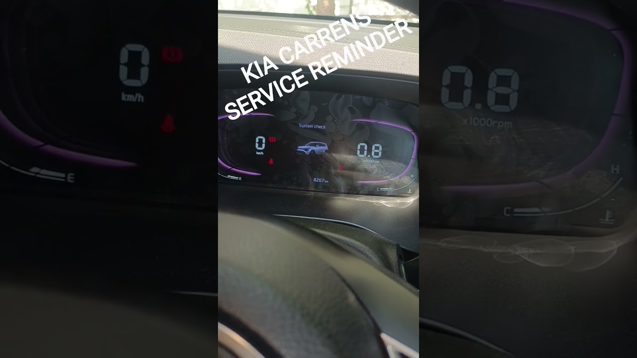 kia carans service reminder reset manual