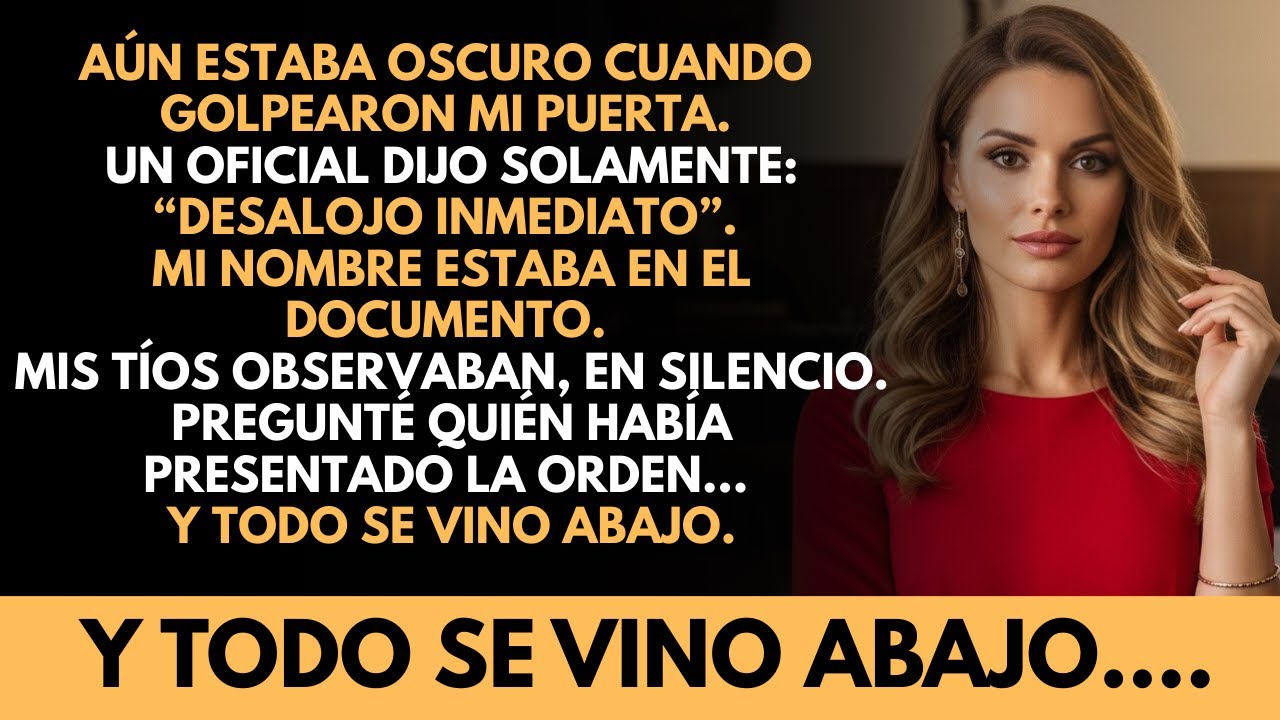 A las 6 de la mañana, la policía llegó con un desalojo: mi propia familia me traicionó...