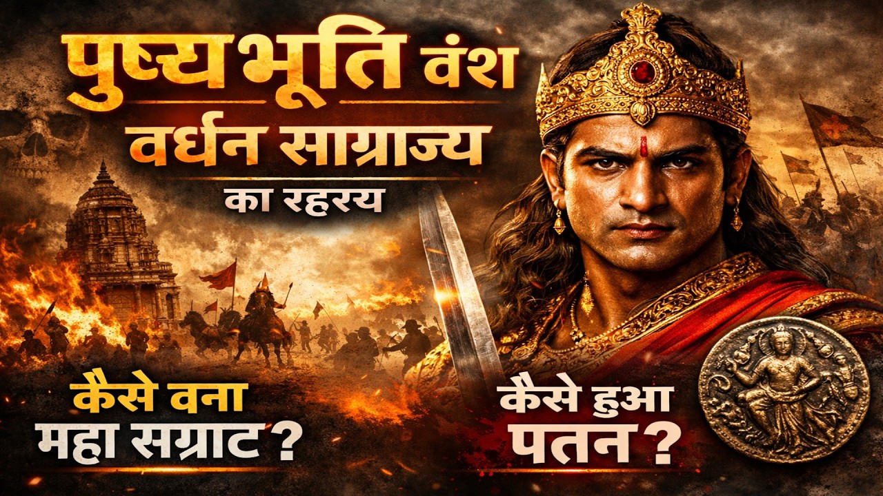 पुष्यभूति वंश का रहस्य | हर्षवर्धन कैसे बने उत्तर भारत के सबसे शक्तिशाली सम्राट?