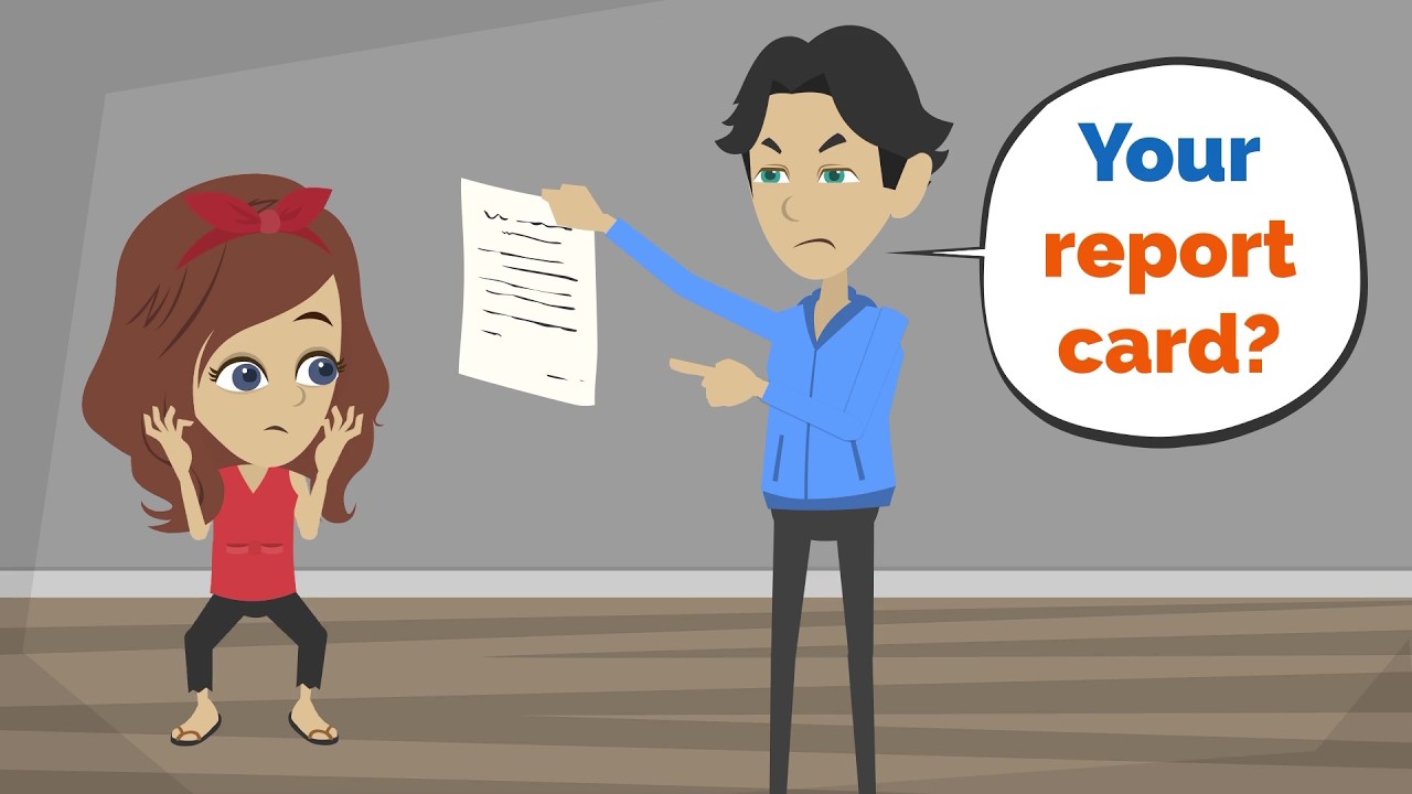 Mia gets her Report Card!