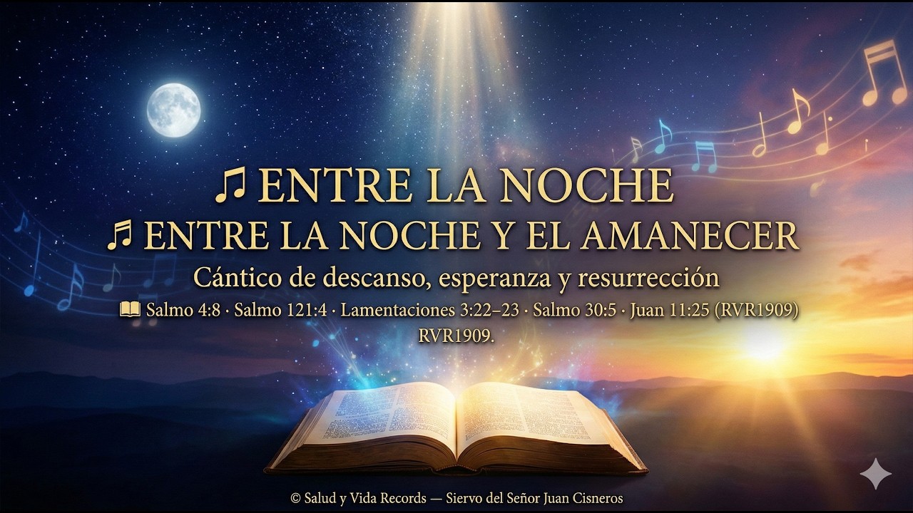 🎵 ENTRE LA NOCHE Y EL AMANECERCántico de descanso, esperanza y resurrección📖 San Juan 11:25 RVR1909