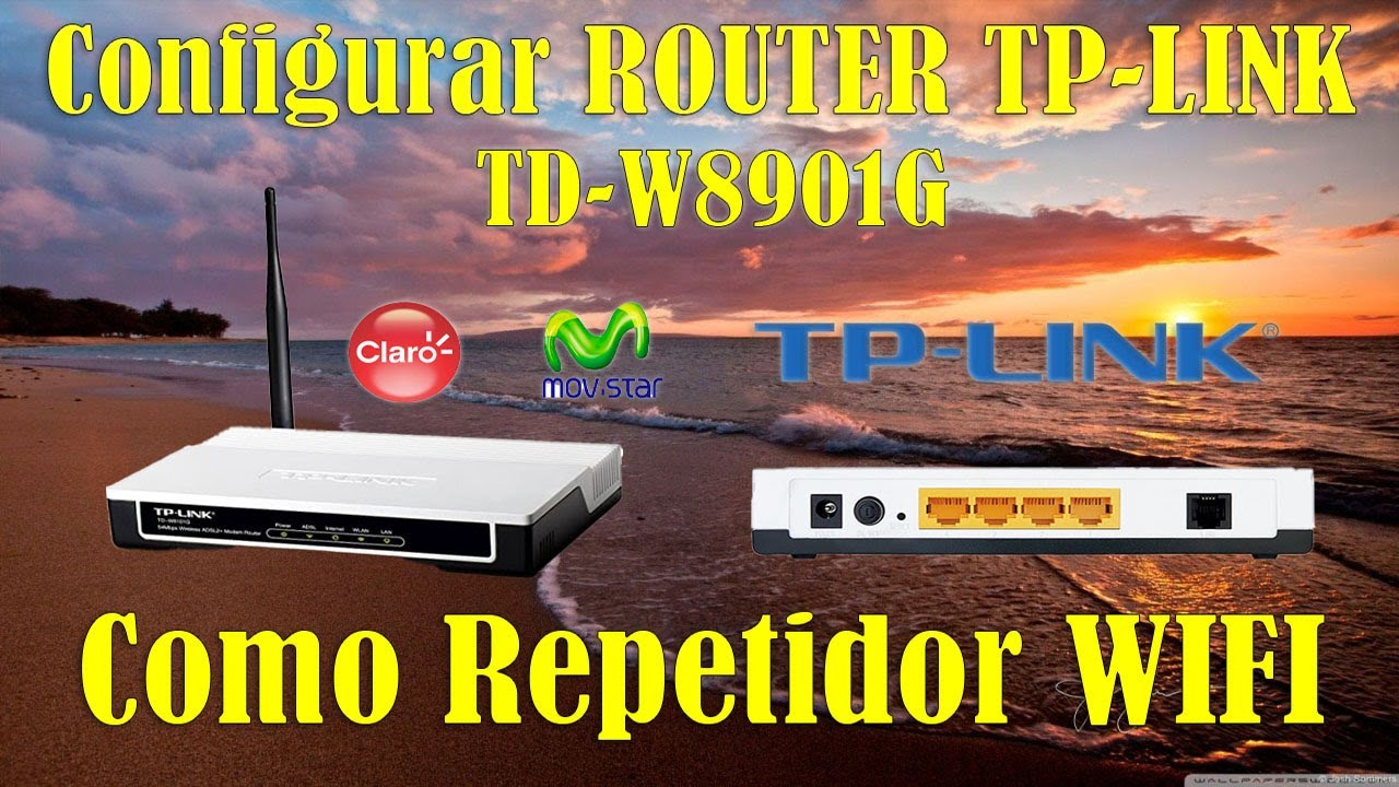 Configurar ROUTER TP-LINK TD-W8901G Como Repetidor WIFI