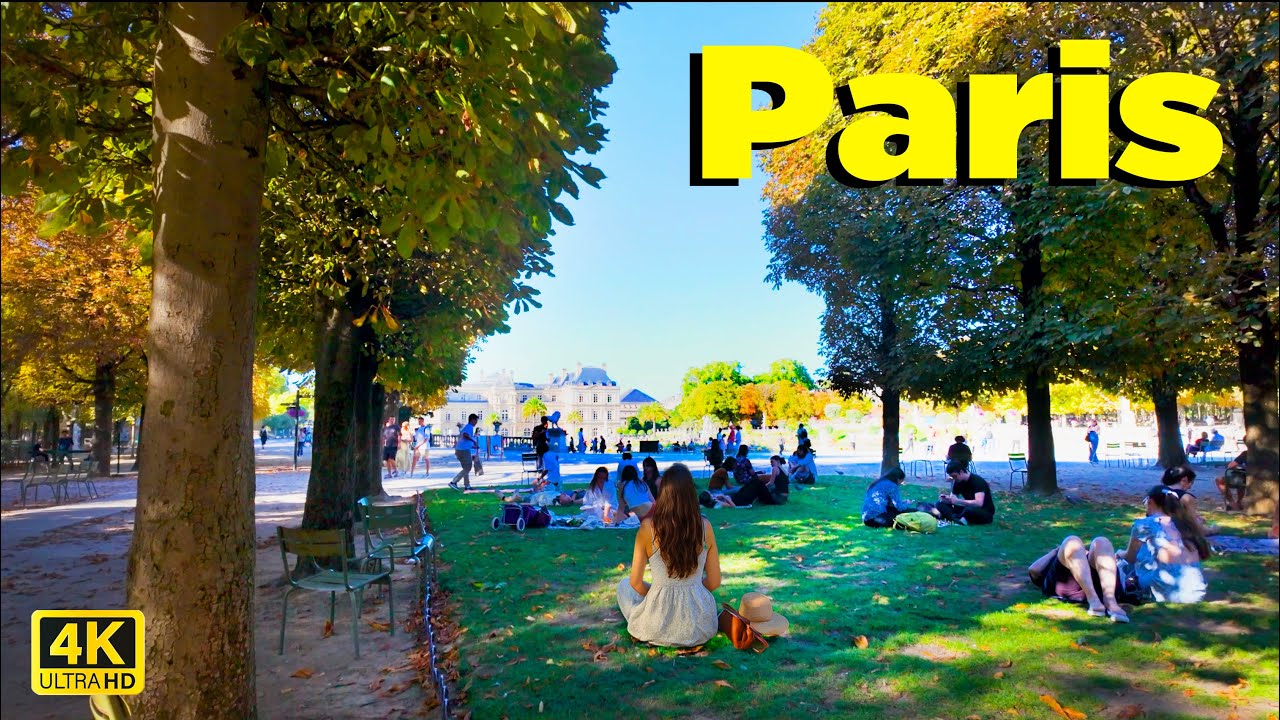 🇫🇷Paris Walk 4K60fps HDR -Jardin du Luxembourg, Quartier Latin- (28/08/2025)