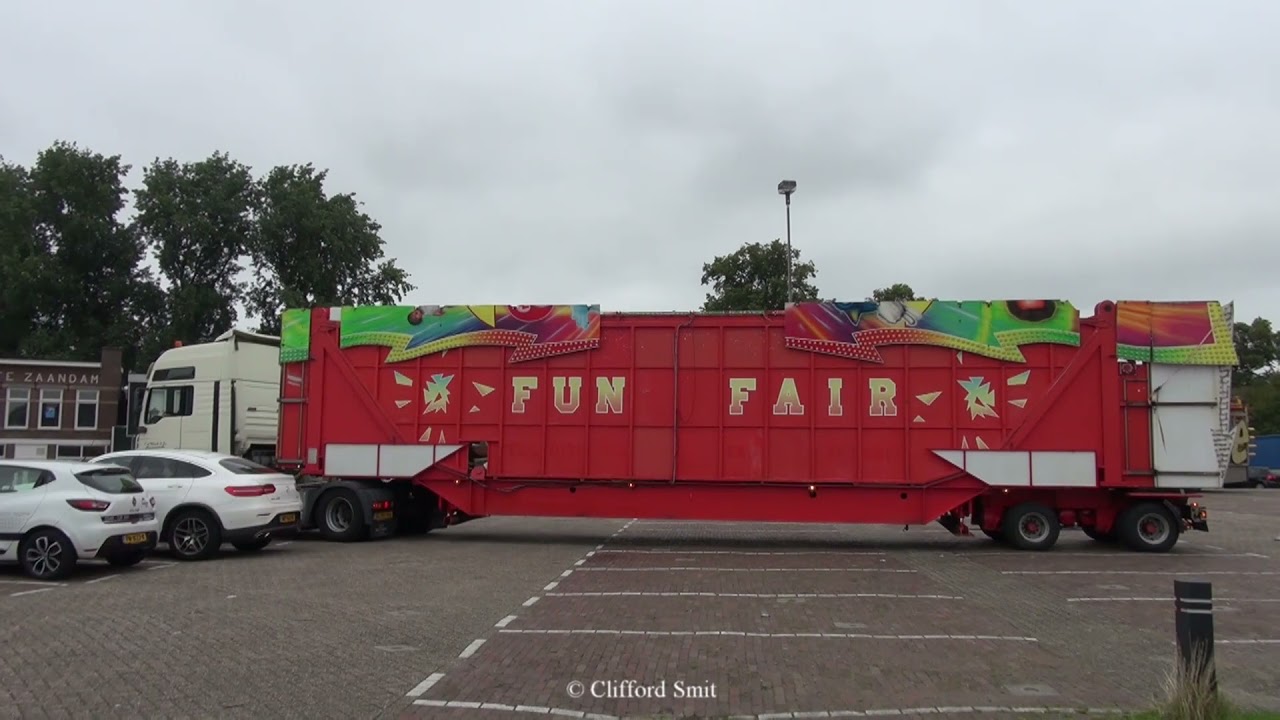 Kermis Zaandam 2021 oprijden transporten Deel 1