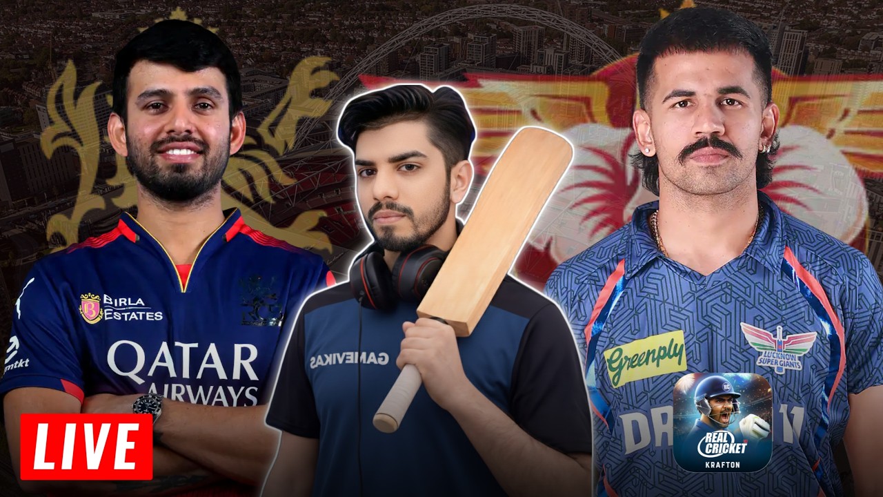 RCB vs Lucknow LIVE Match 🔴 | Real Cricket 24 IPL Gameplay gamevikas