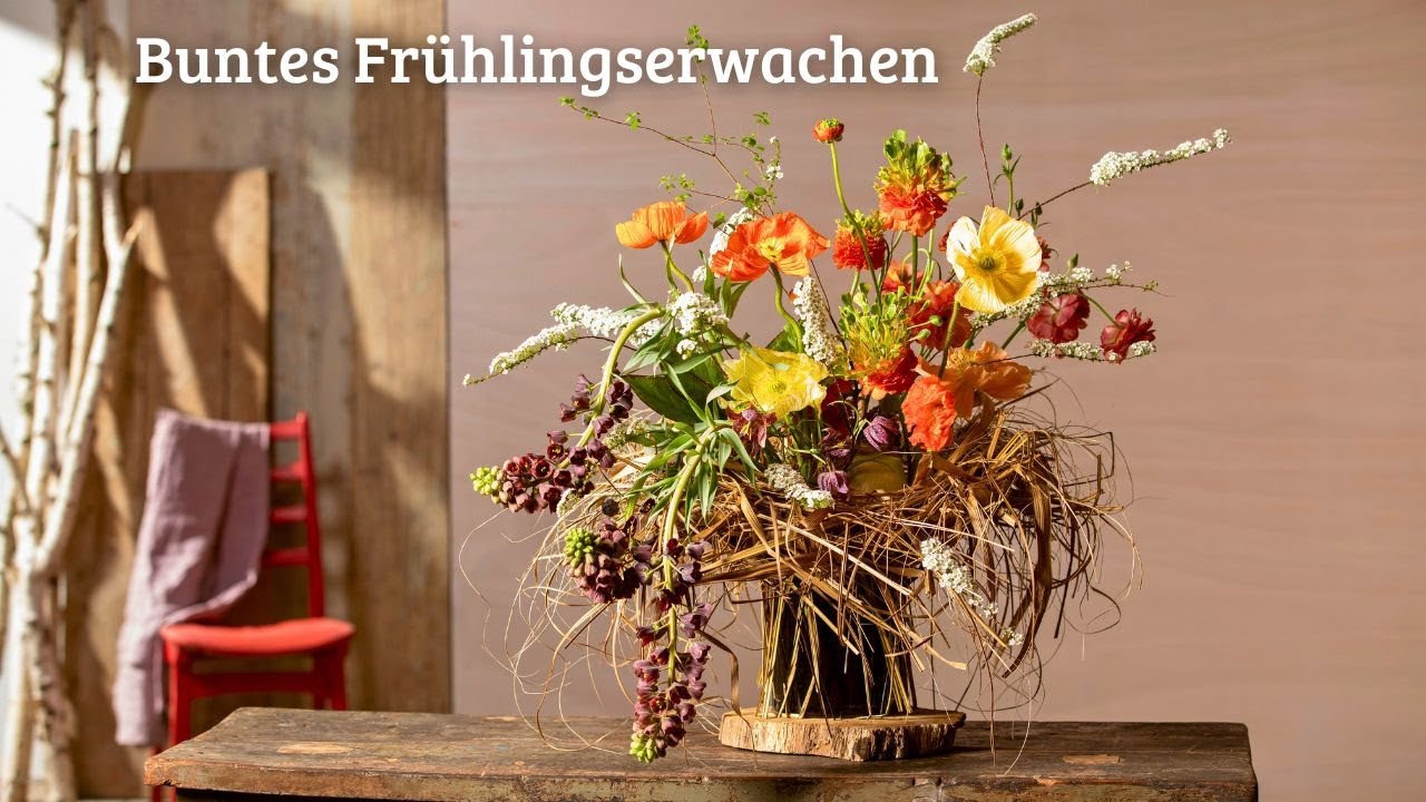 Buntes Frühlingserwachen | DIY Frühlingsdeko | Frühlingsfloristik