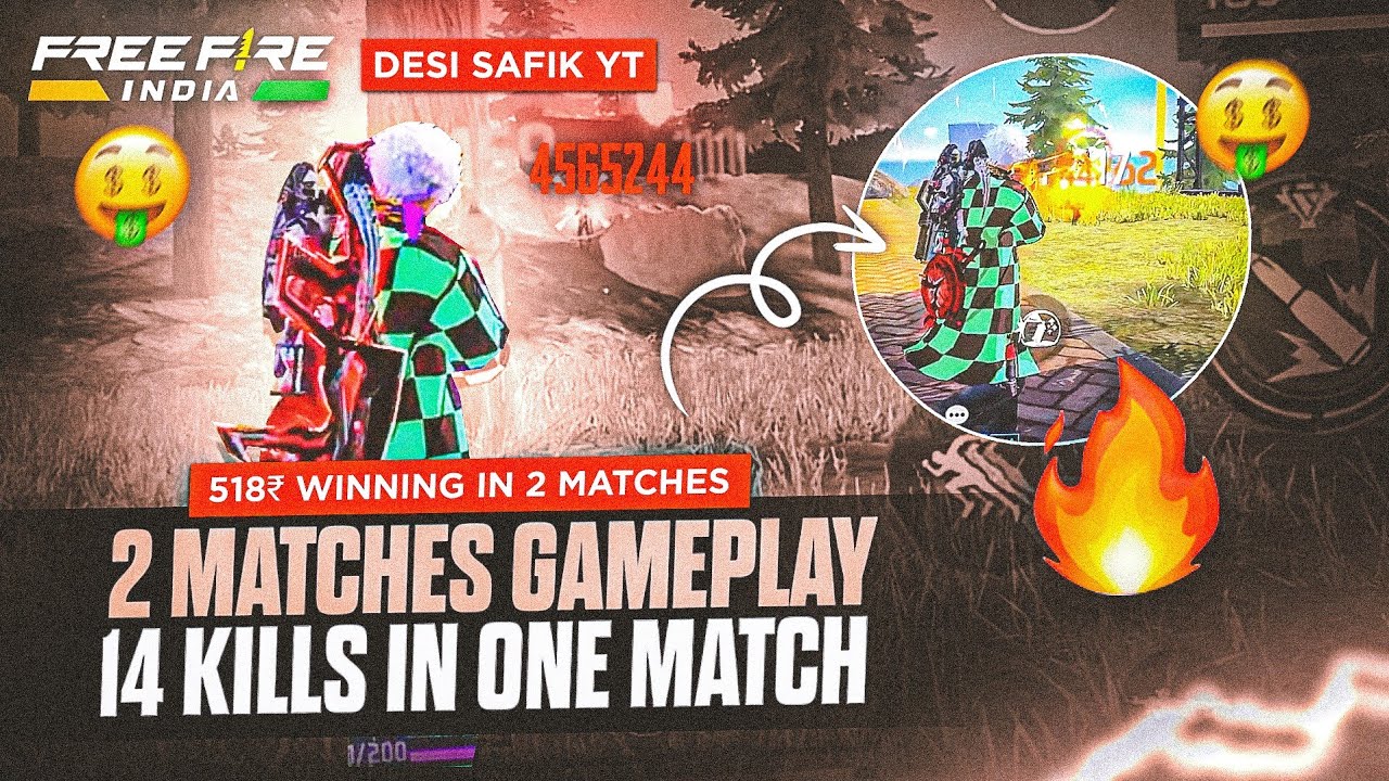 14 Kills In One Match 🤯 518₹ Winning In 2 Matches 🤑 #tournament #freefire