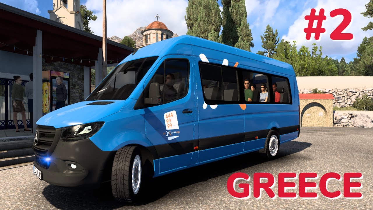 Euro Truck Simulator 2 | Intercity Van Service | Mercedes Sprinter | Greece