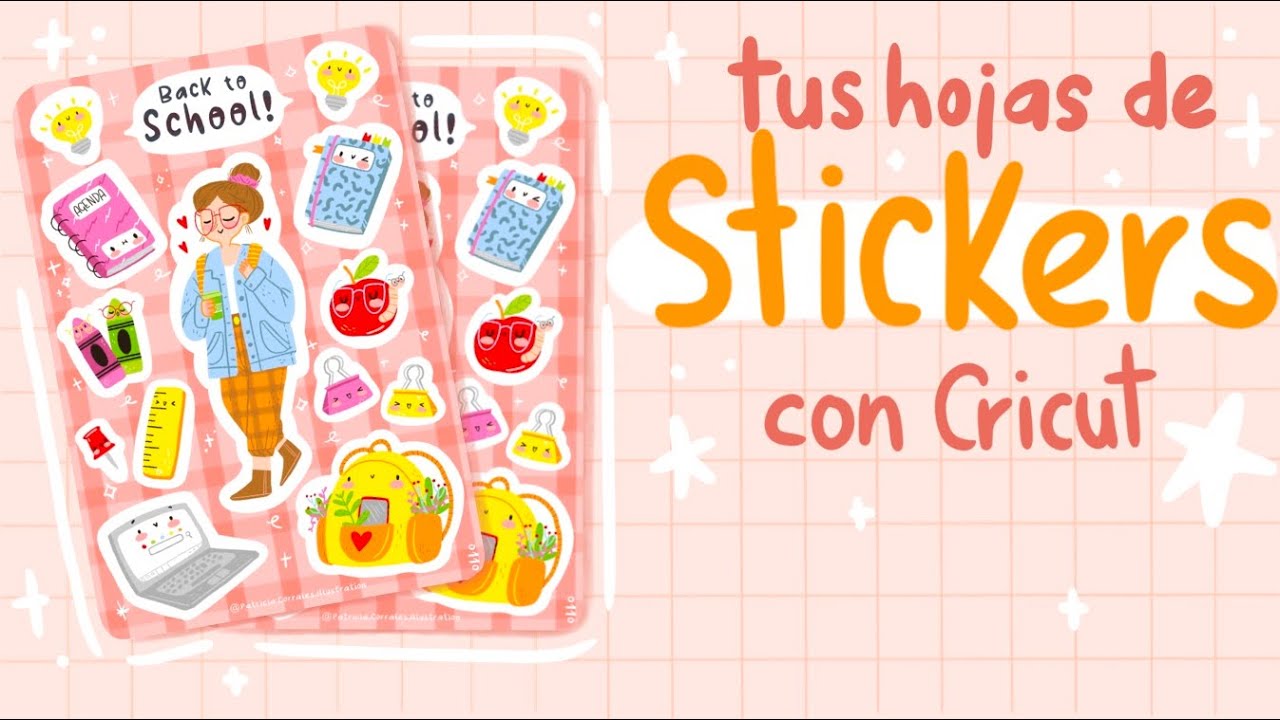 Cómo hacer tus hojas de Stickers ✨ Súper Fácil ✨  || Tutorial Cricut en Español