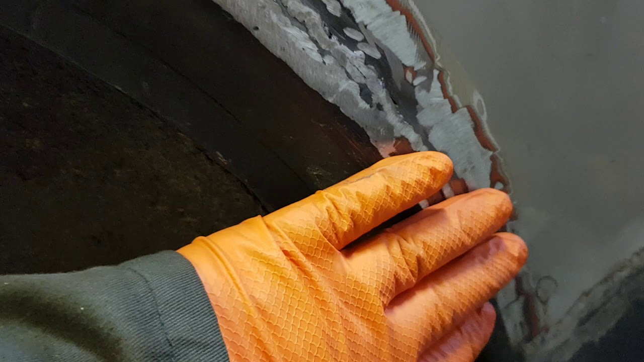 Morris Minor rear wing flange repair Pt2