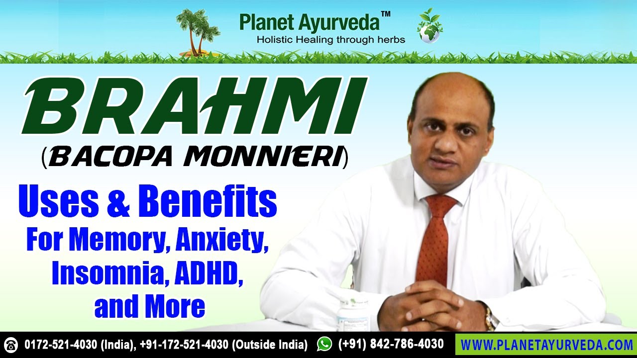#Brahmi (Bacopa monnieri)- Uses & Benefits for Memory, Anxiety, Insomnia, ADHD, and More