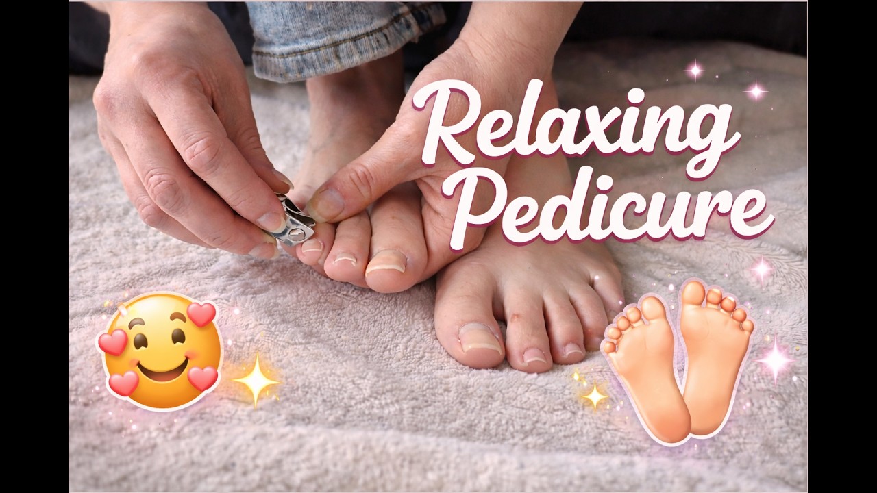 Satisfying Pedicure 👣💅 Filing, Dry Skin Removal & Lotion