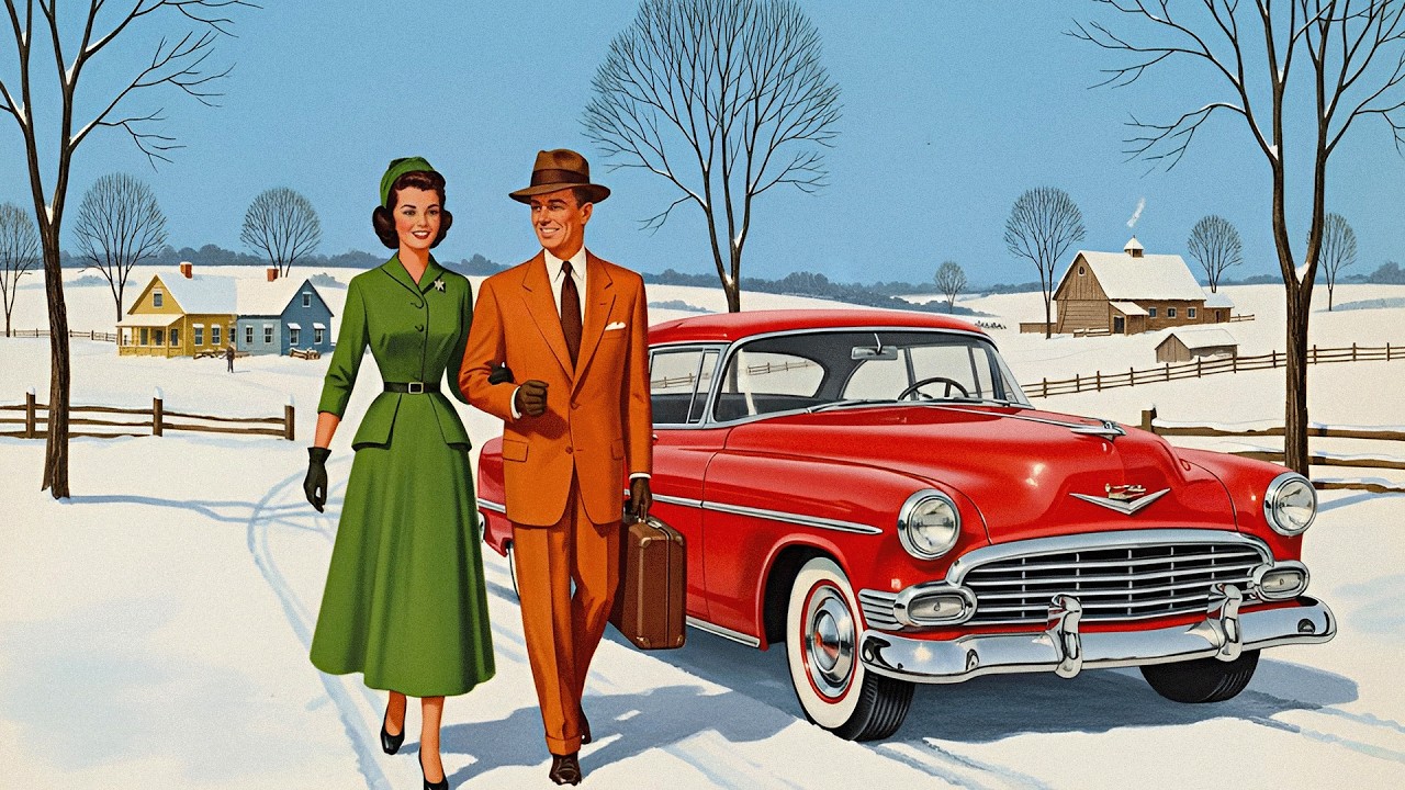 snow falling softly while old jazz fills the air (jazz noir, winter mood, cinematic vibes)