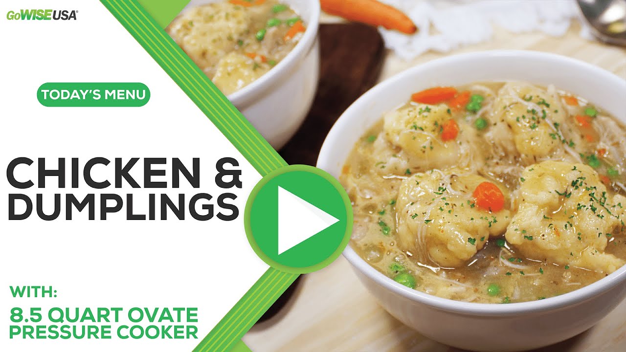 Pressure Cooker Chicken & Dumplings