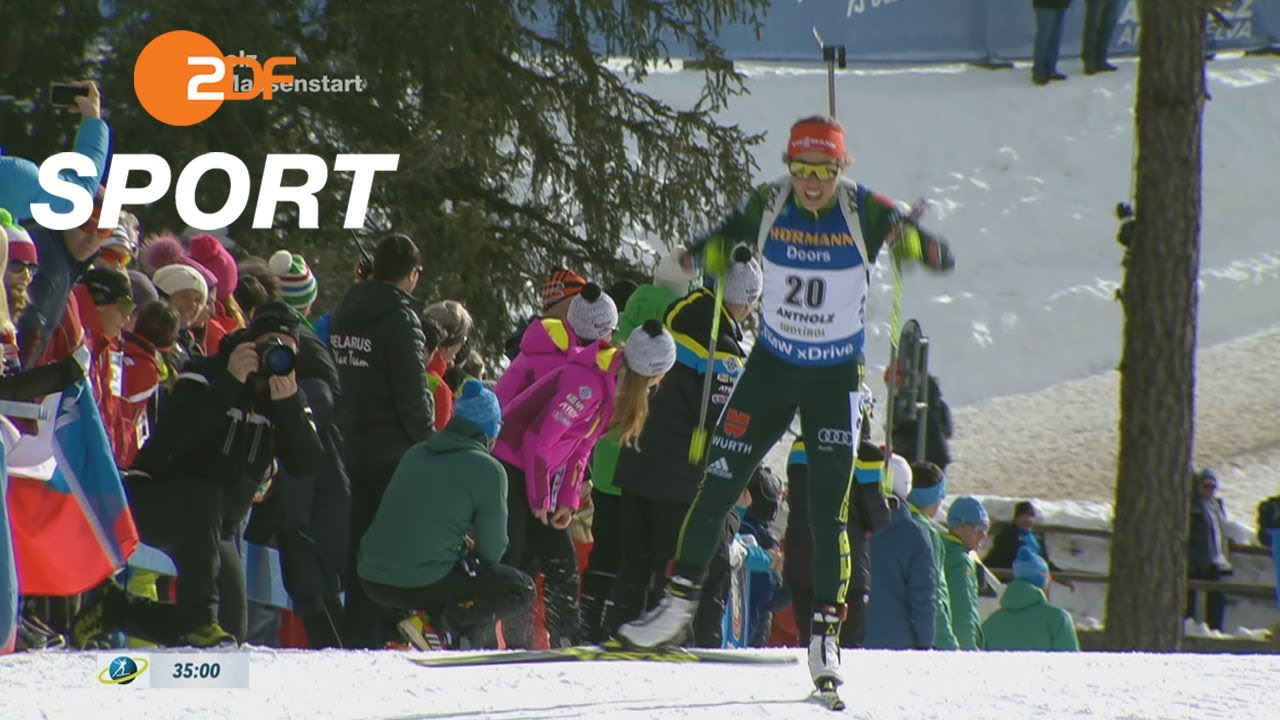 Laura Dahlmeiers Zieleinlauf in Antholz | ZDF SPORTextra