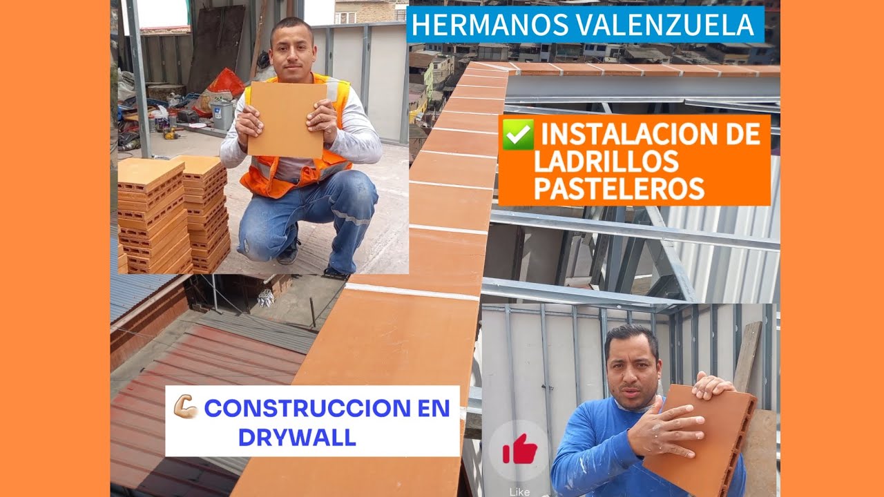 ✅️ COMO INSTALAMOS LADRILLOS PASTELEROS EN EL PERIMETRO DE UNA CONSTRUCCION EN DRYWALL 👍👷💥👷 