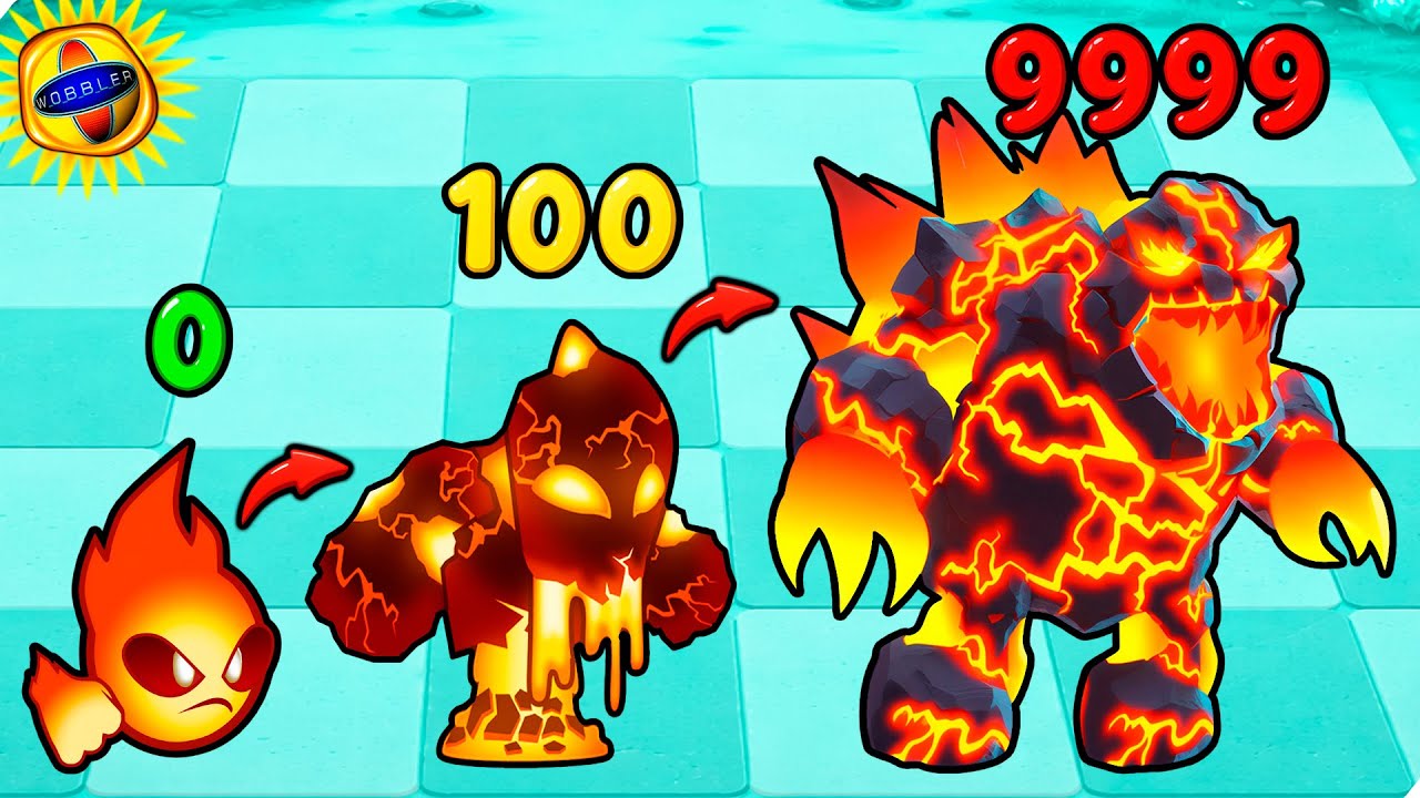 🌞I CREATED A LAVA GODZILLA! Evolution in Elemental Monsters: Merge