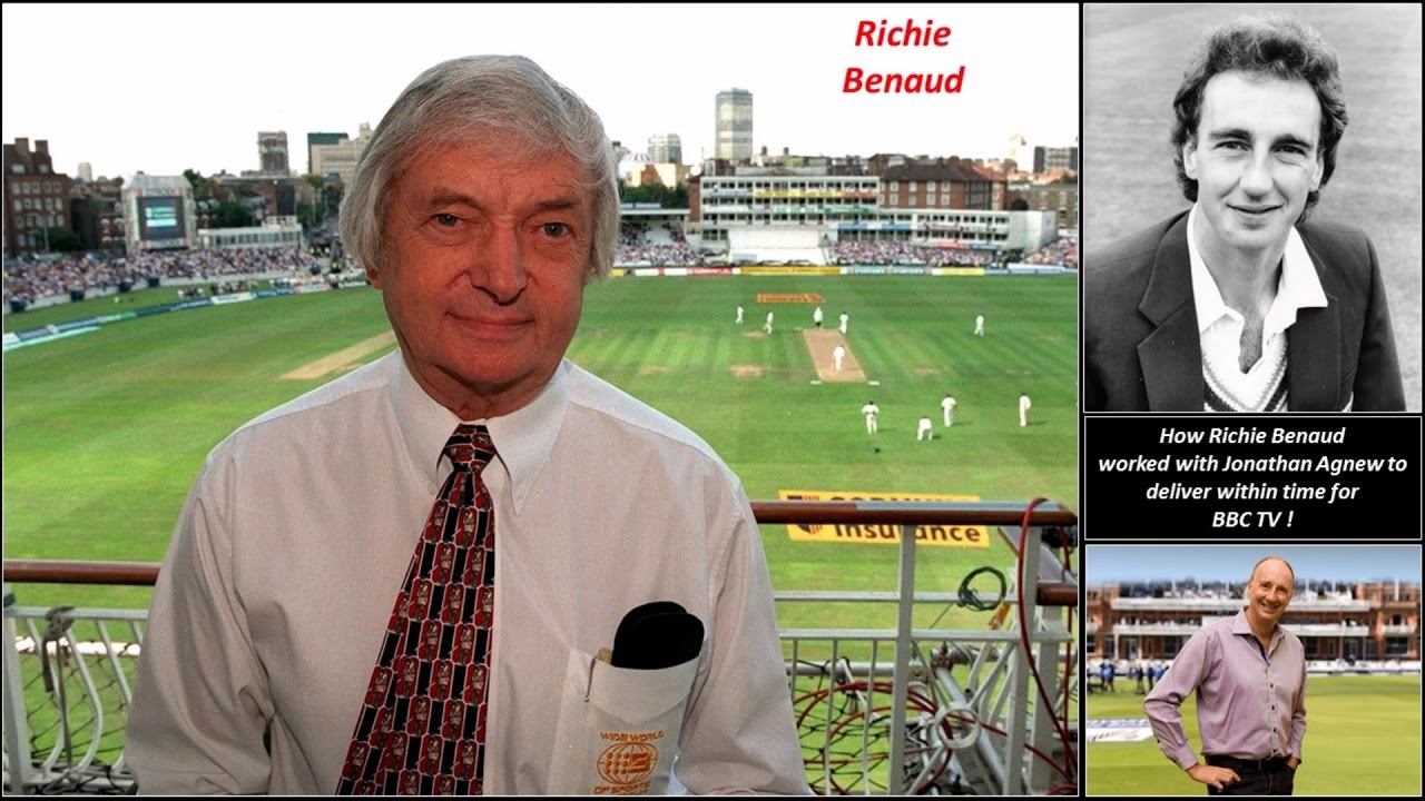 Celebrating Richie Benaud - How he worked with Jonathan Agnew to deliver within time for BBC TV !