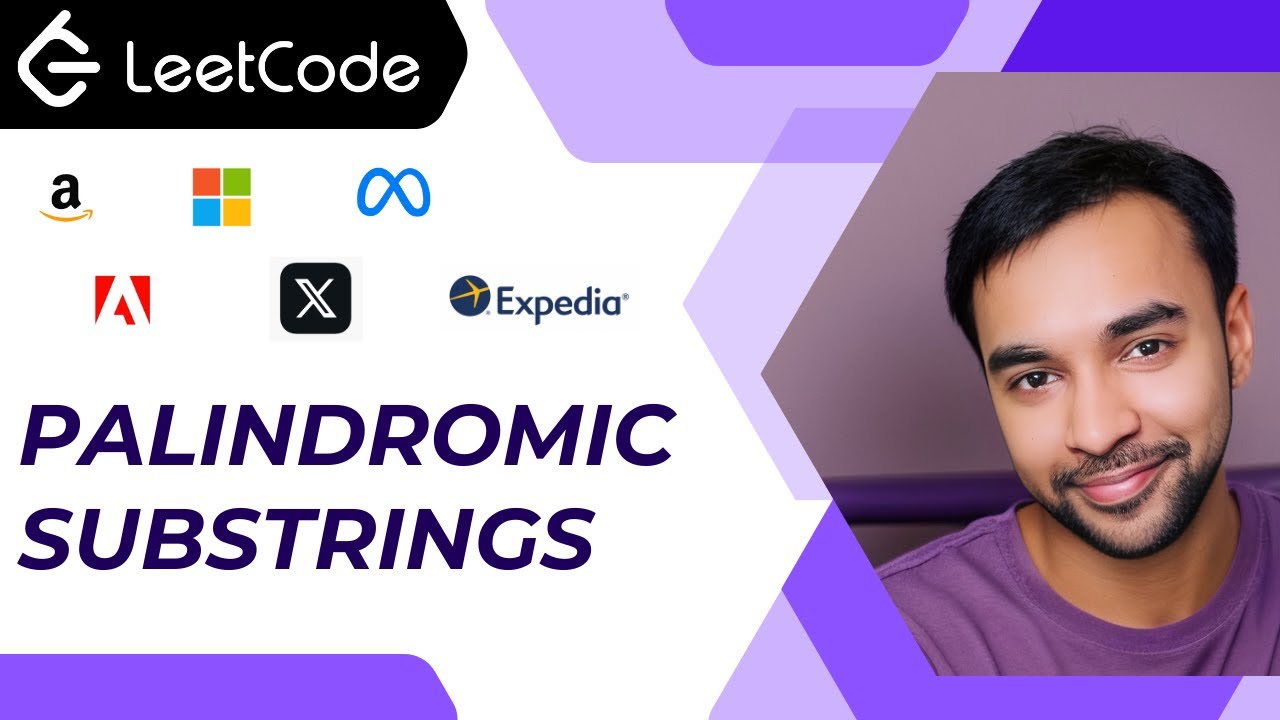 Palindromic Substrings (LeetCode 647) | Full step by step solution with visuals