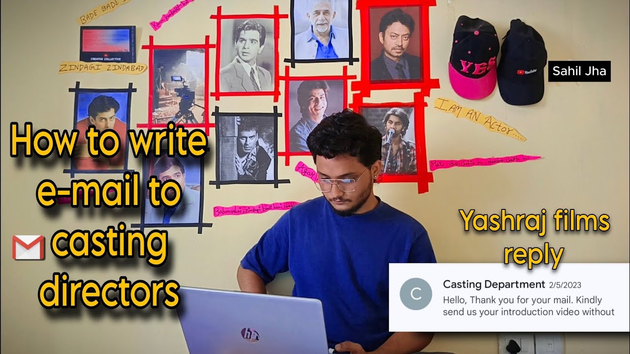 How to write e-mail to casting directors || #yrf #actors || Sahil Jha