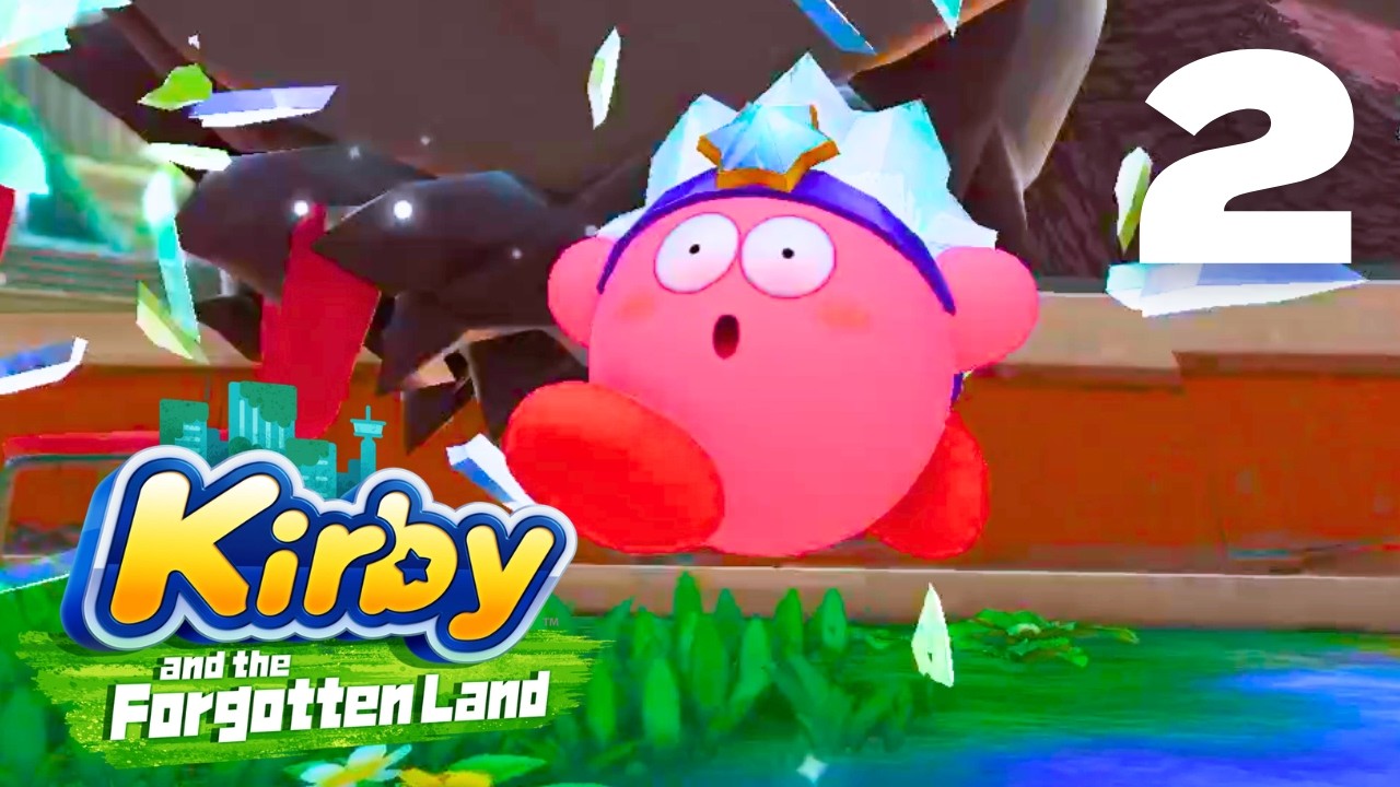 Let's Play Kirby and the Forgotten Land Part 2 - Treasure Roads & Gorimondo!