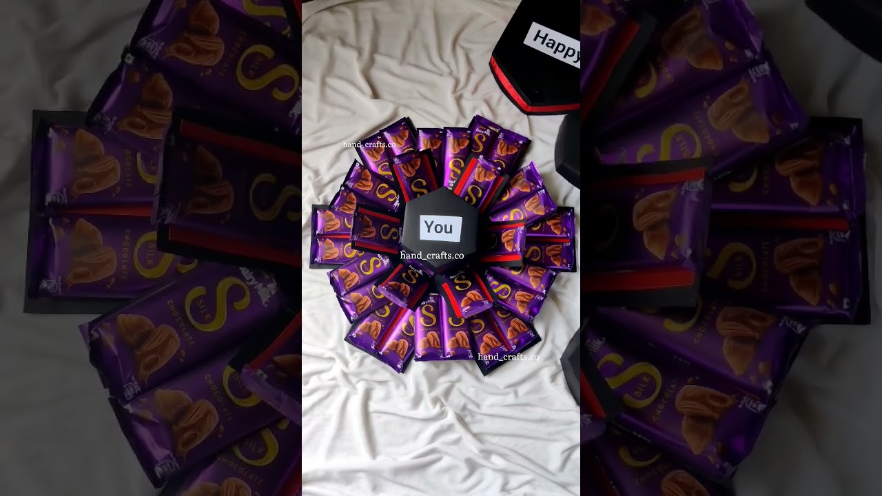 😱 chocolate box with silk and kitkat 😍🥳😍 #reels #dance #music #craft #trending #dj #gift