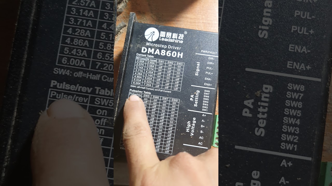 Cách đơn giản Đấu nối 1 động  cơ Step và driver step... Xác định số xung cho phù hợp..