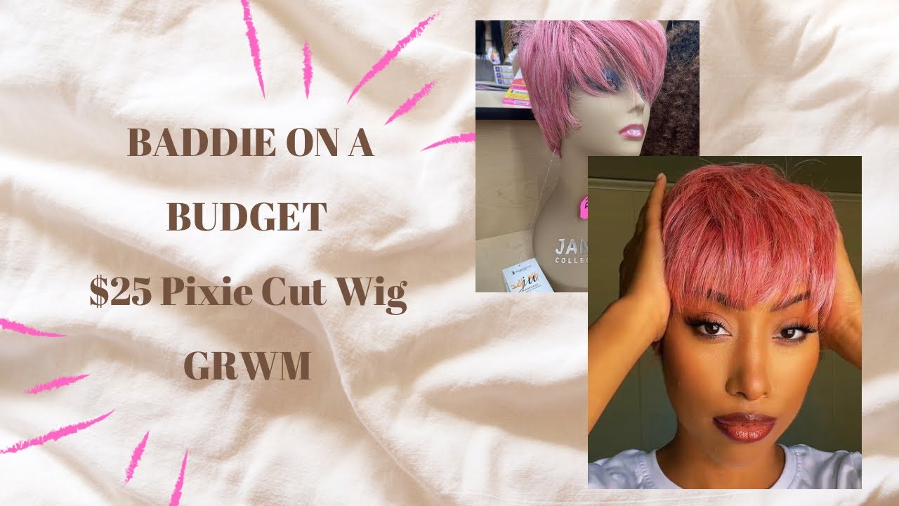 Baddie on a Budget 💅🏽 | Pink Pixie Cut Wig! Synthetic Full Wig 🌸💗GRWM