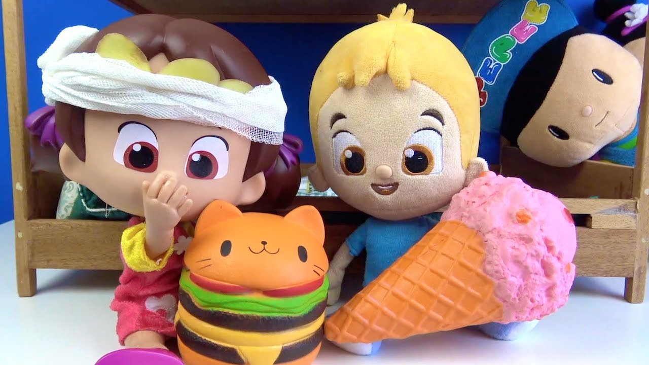 Niloya oyuncak ranzadan kalkınca başı ağrıyor Pepee Niloyanın başına patates sarıyor Squishy ezme
