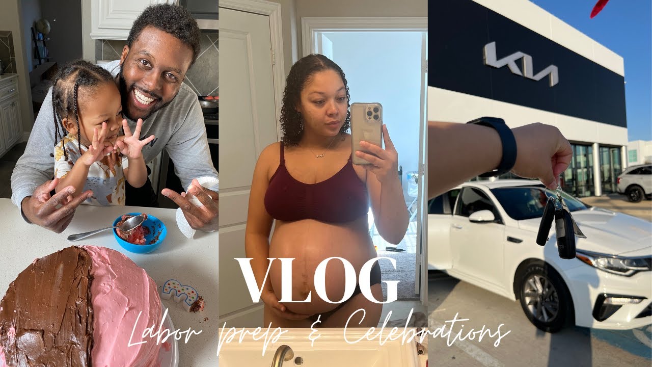 Pregnancy VLOG | Labor prep, We got a new Car, Labor Contractions