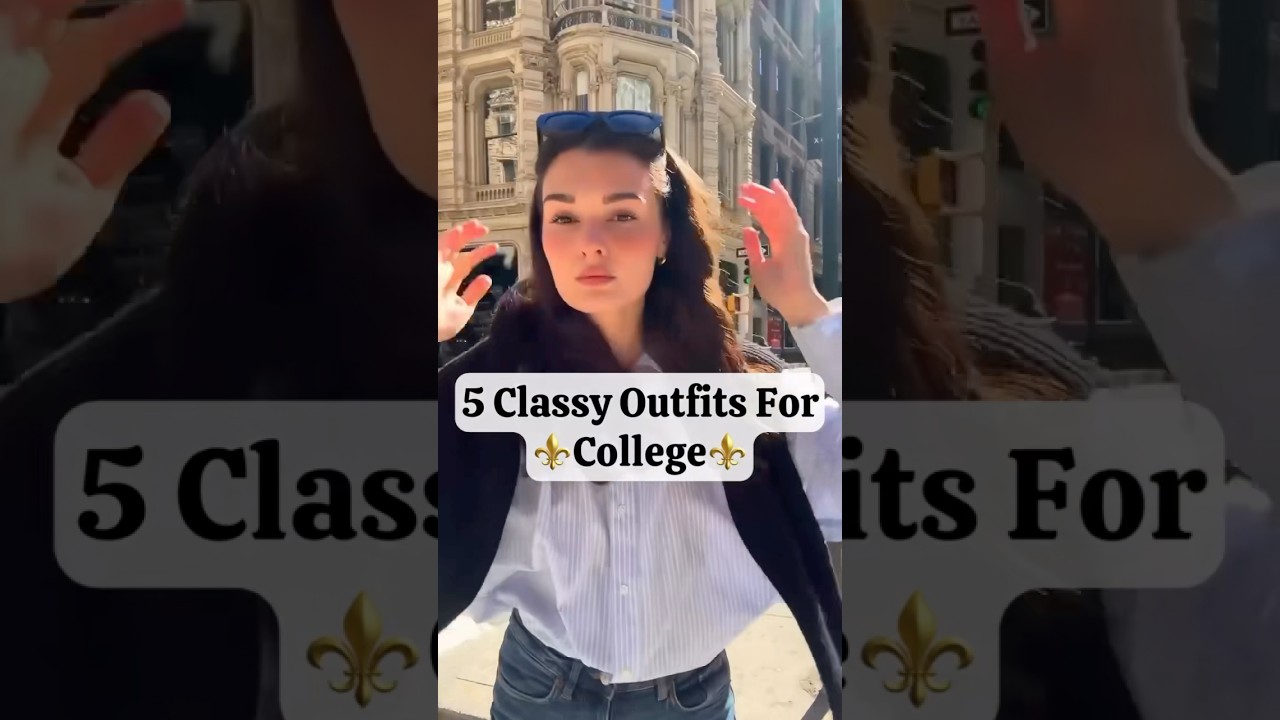5 Classy Outfits For College⚜️ #shorts #viral #shortsvideo #viralvideo #trending #fasion #style