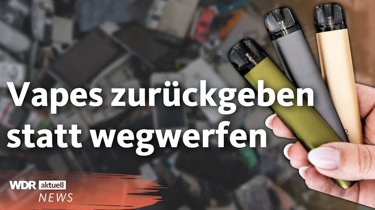 Elektroschrott und Vapes richtig entsorgen wird jetzt noch einfacher | WDR Aktuelle Stunde