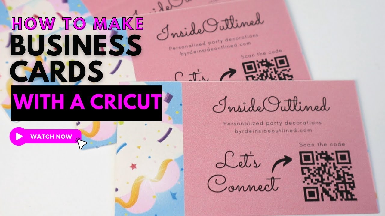 Как сделать визитки с Cricut | Cricut Business Cards