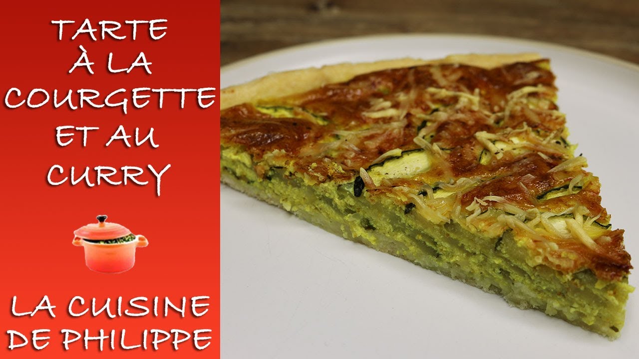 Tarte à la courgette et au curry