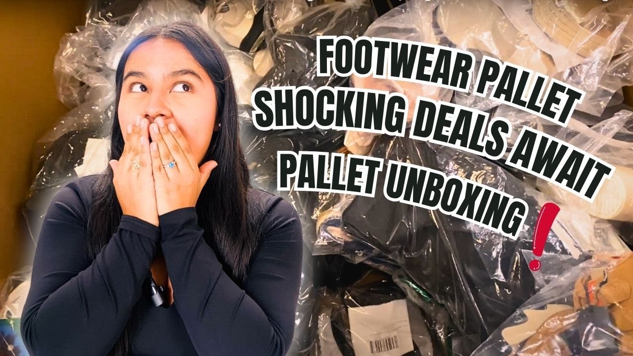 👟 Discover What’s Inside a Footwear Pallet – Shocking Deals Await | Huge Footwear Pallet Unboxing
