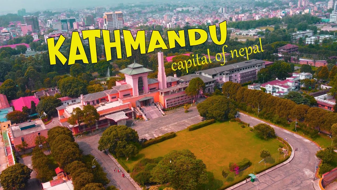 Kathmandu city drone view ..
