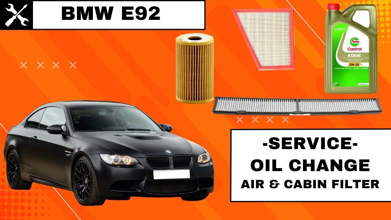 How to Service BMW 3 Series E90 E91 E92 320d | DIY Oil Change, Air & Cabin Filter