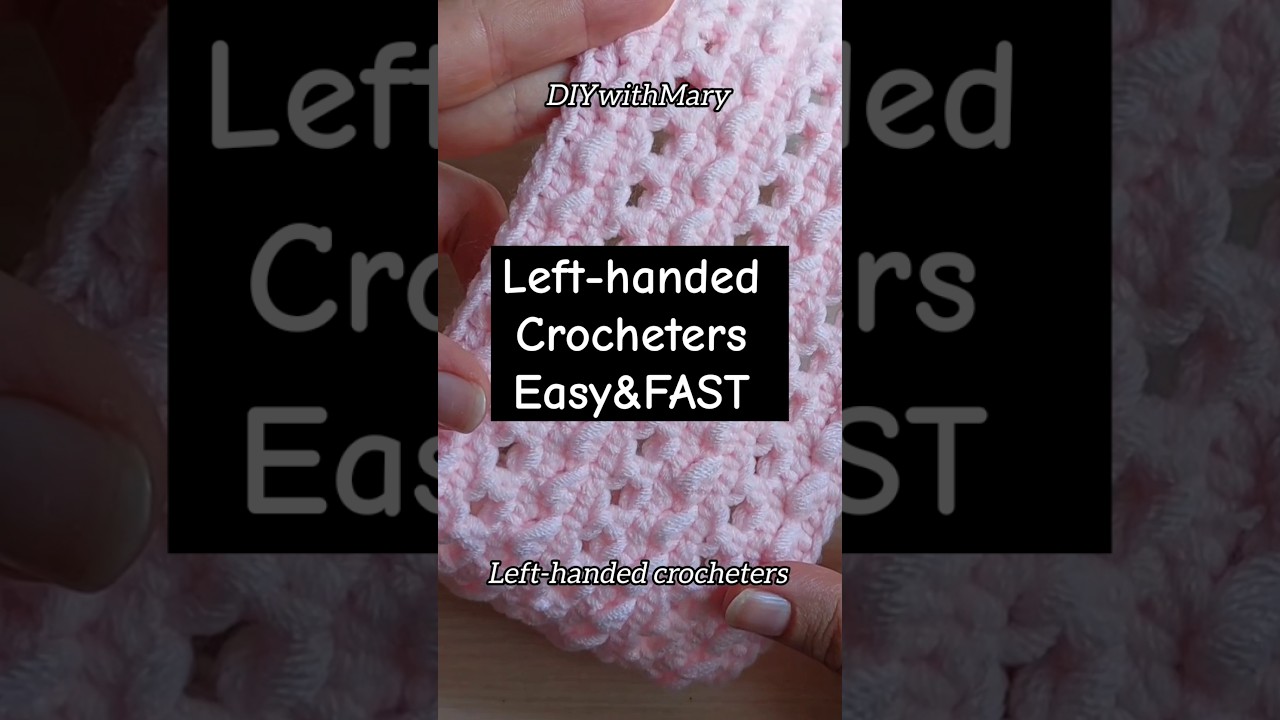 How to crochet/Left-handed crocheters #crochet #easycrochet #beginnercrocheter #diy
