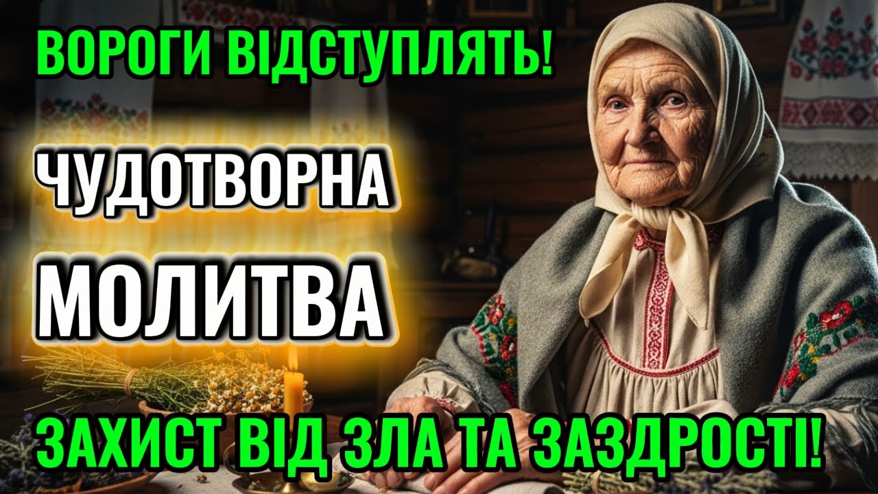 ВОРОГИ ВІДСТУПЛЯТЬ! ЧУДОТВОРНА МОЛИТВА! СИЛЬНИЙ ЗАХИСТ ВІД ЗЛА ТА ЗАЗДРОСТІ!