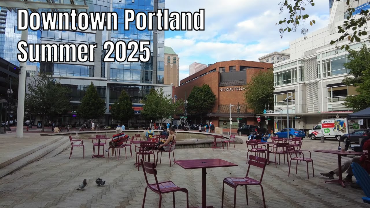 Downtown Portland, Oregon Summer Walk (August 2025)