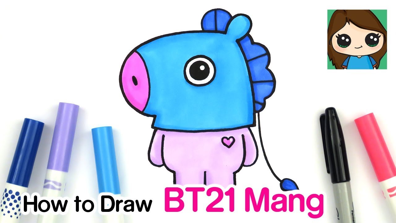 How to Draw Mang BT21 | BTS J-Hope Persona