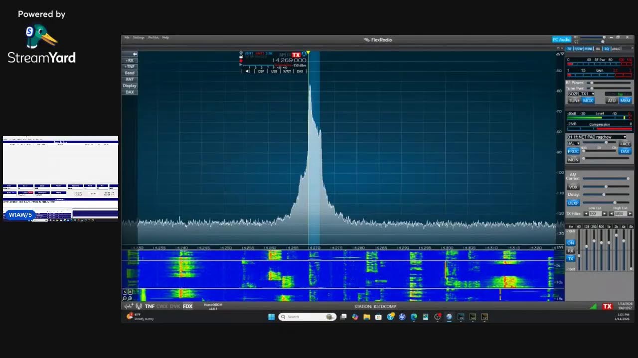 W1AW/5 live in Louisiana 1/14/26