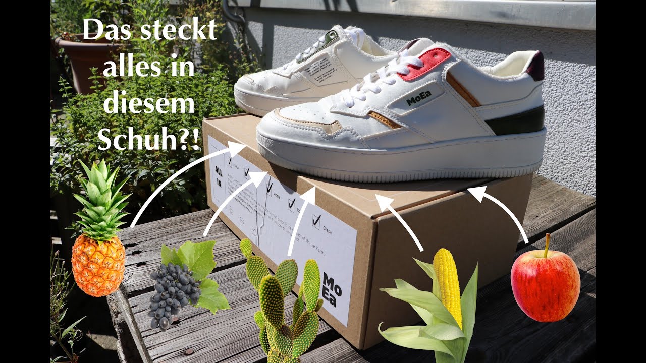 Schuhe aus Apfel, Kaktus und Mais?! (Vegane Leder Alternativen) [MoEA Sneakers Review 👟]
