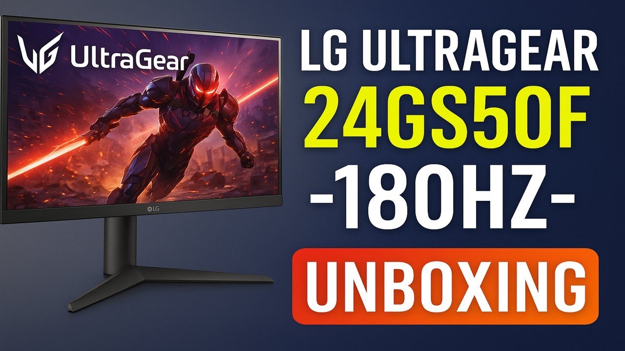 LG UltraGear 24GS50F &ndash; 180Hz Gaming Monitor Review & Unboxing