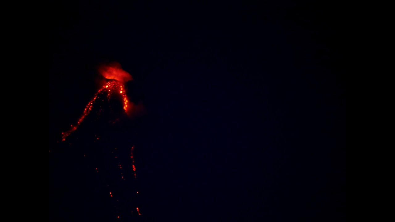 Mt Mayon Lava Flow 2018-02-11