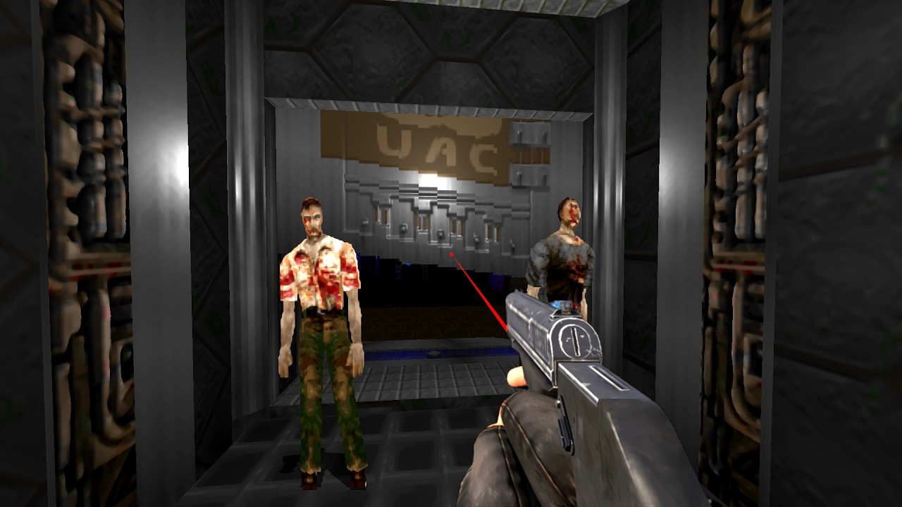 T64 Weapons - Resident Evil : Left on Prometheus Complex | Doom Mod | 4K